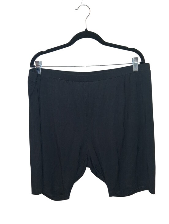 Ava & Viv Pants - Black Biker Shorts Women's High Rise Stretch Casual Lounge Activewear Basic